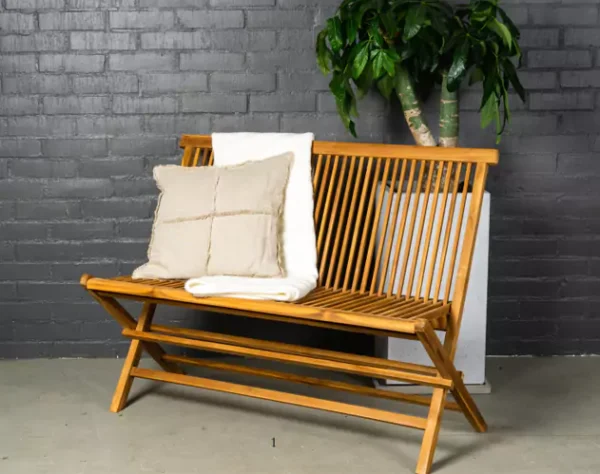 801273 Vindö/Teak soffa L120 H70cm